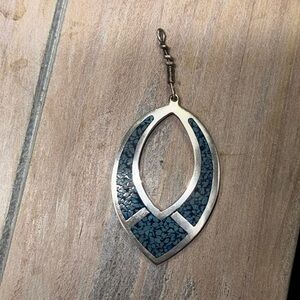 SOLID 925 turquoise pendant